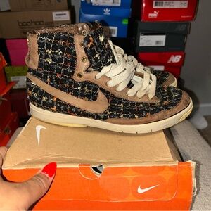 Nike Black and Brown High-Top Sneakers